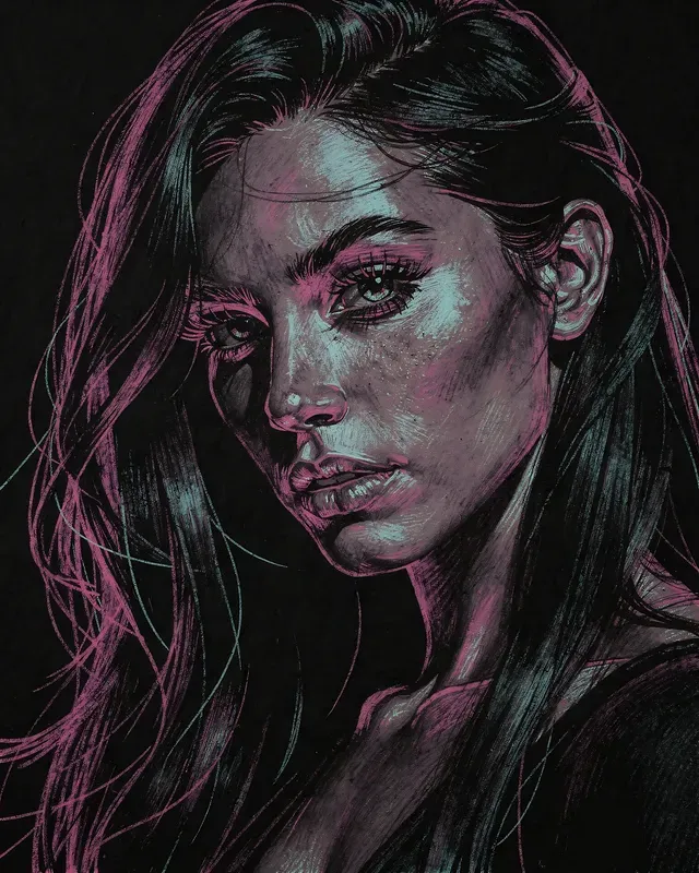 Dark Neon Charcoal Sketchers