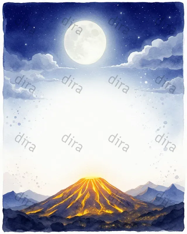 Volcano Fantasy Journal Pages