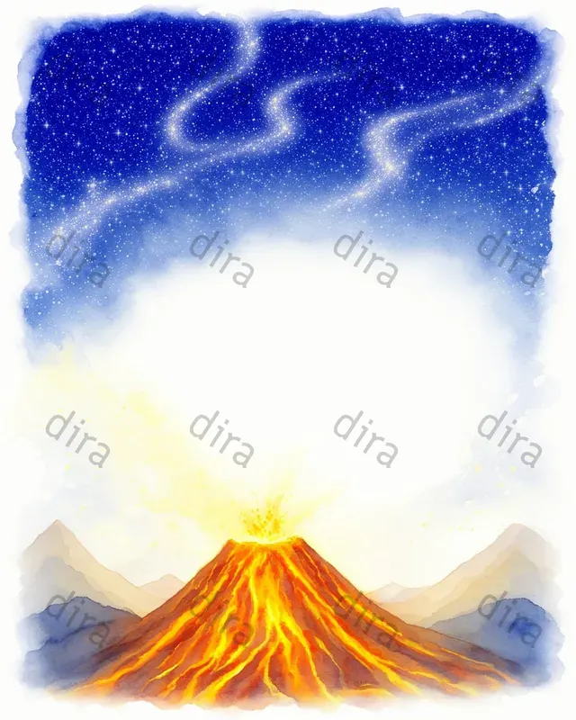 Volcano Fantasy Journal Pages