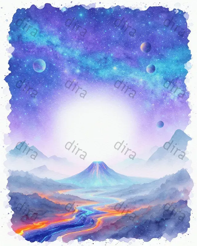 Volcano Fantasy Journal Pages
