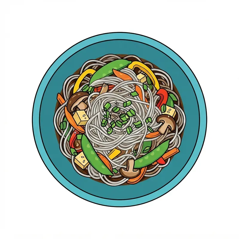 Vector Noodle Collection Flat Designs