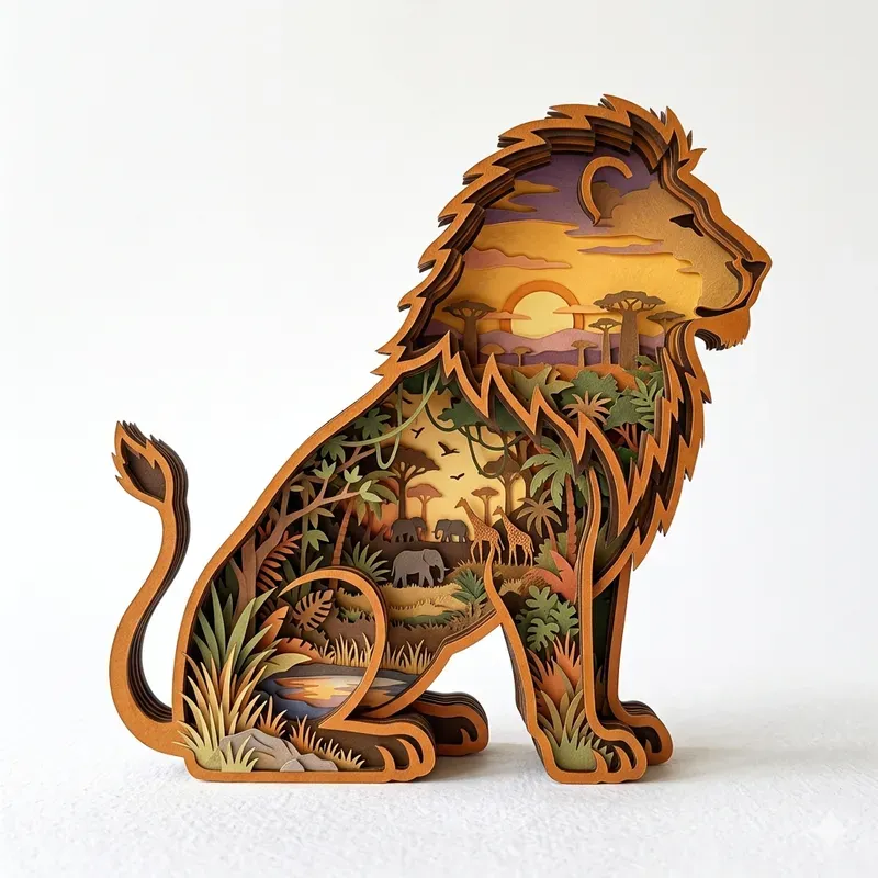 Detailed Silhouette Diorama Artworks