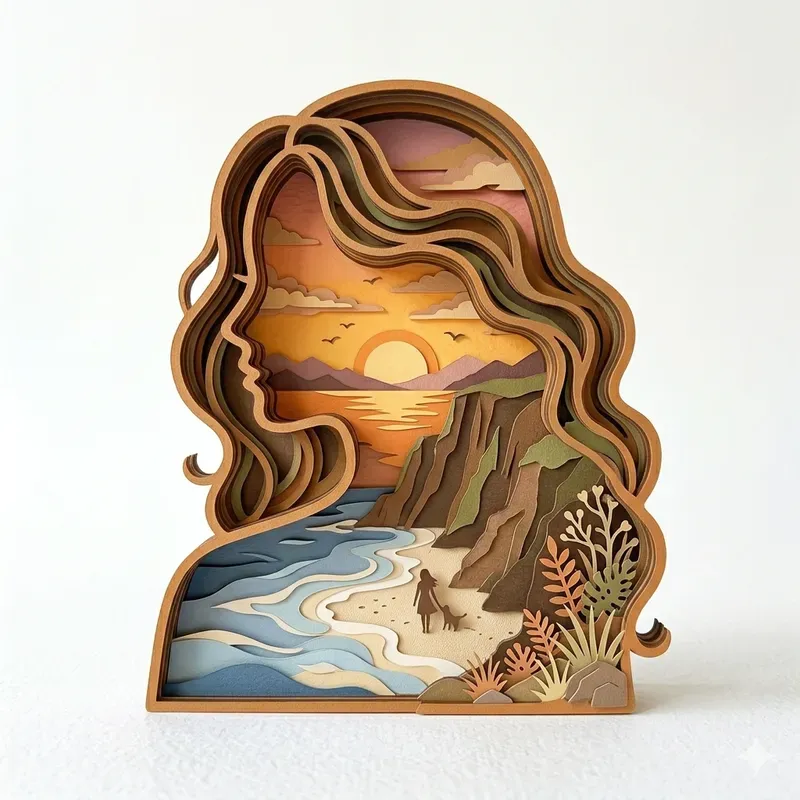 Detailed Silhouette Diorama Artworks