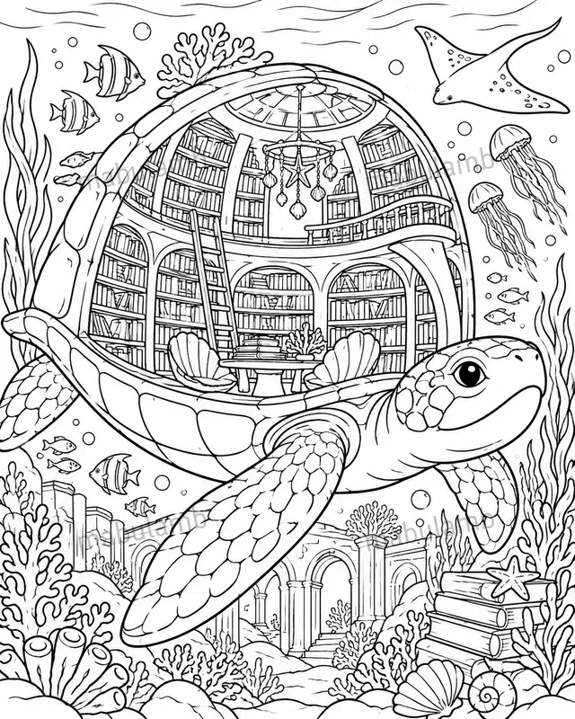 Impossible World Coloring Page Generator
