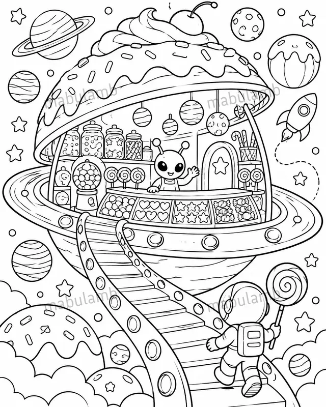 Impossible World Coloring Page Generator