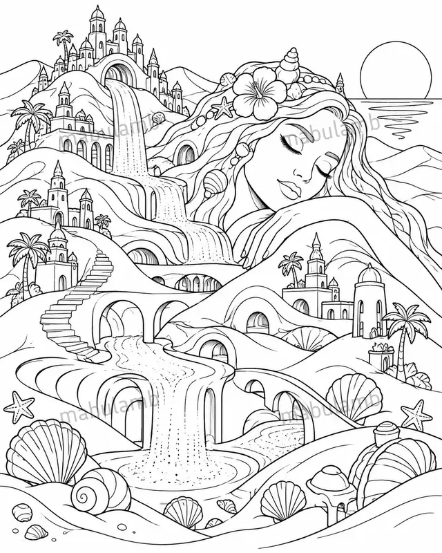 Impossible World Coloring Page Generator