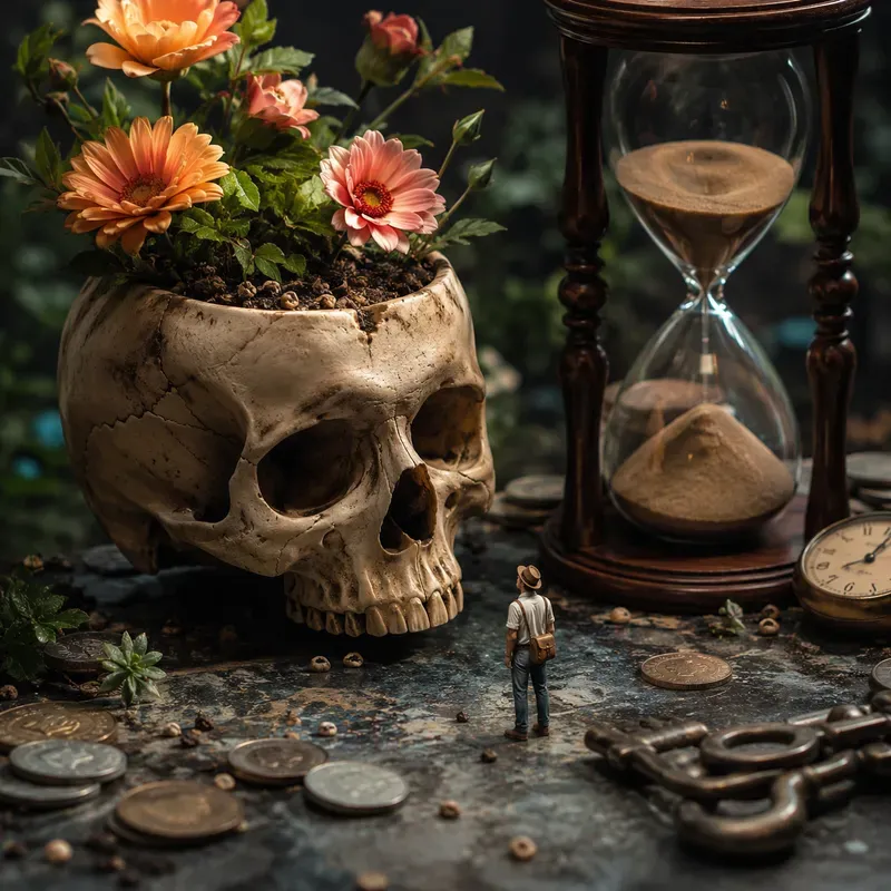 Surreal Miniature Visual Metaphor Art