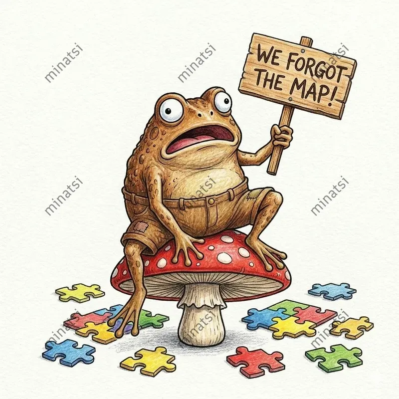 Funny Storybook Animal Character Art