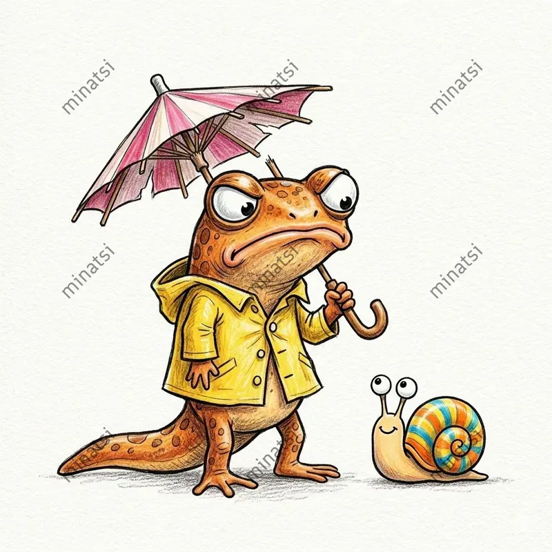 Funny Storybook Animal Character Art