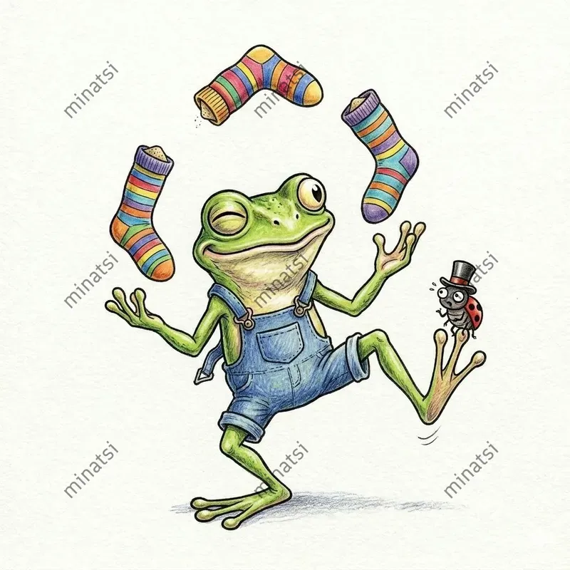 Funny Storybook Animal Character Art