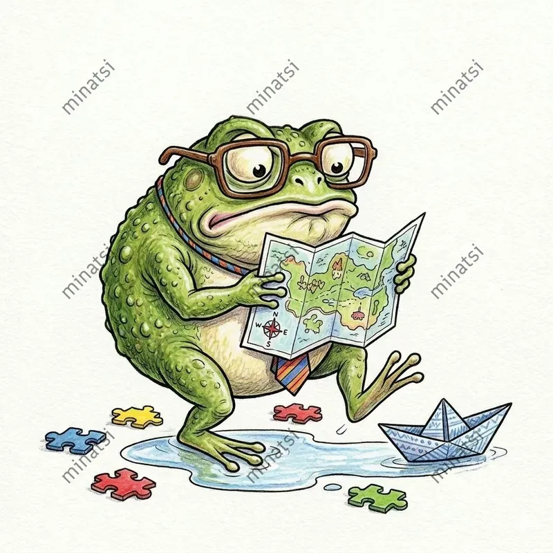 Funny Storybook Animal Character Art