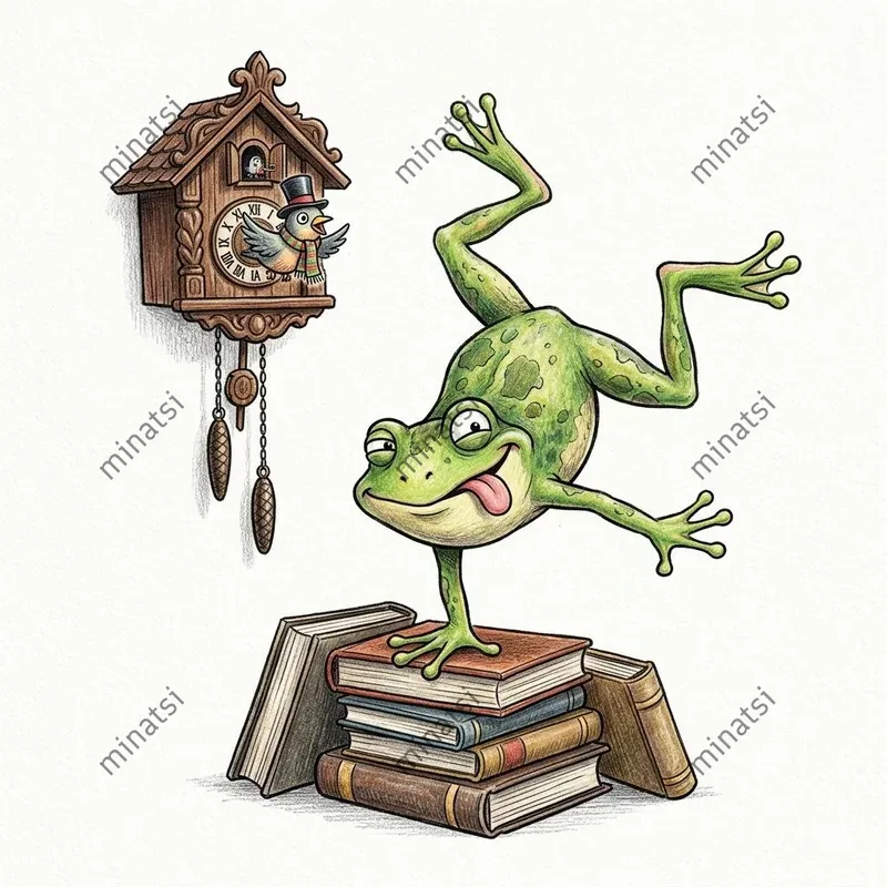 Funny Storybook Animal Character Art