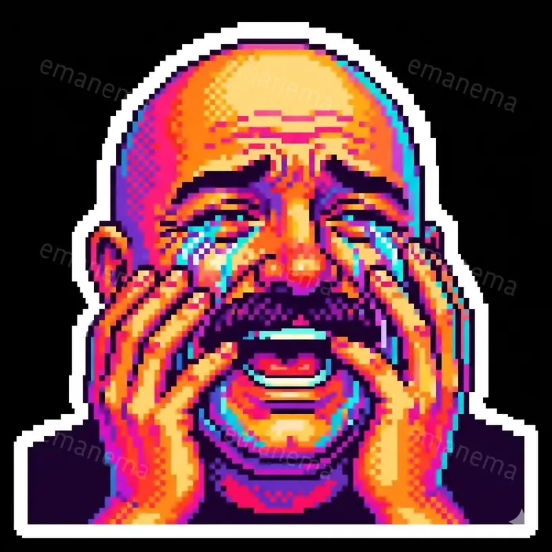 Funny Pixel Art Stickers