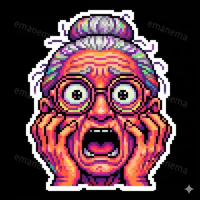 Funny Pixel Art Stickers