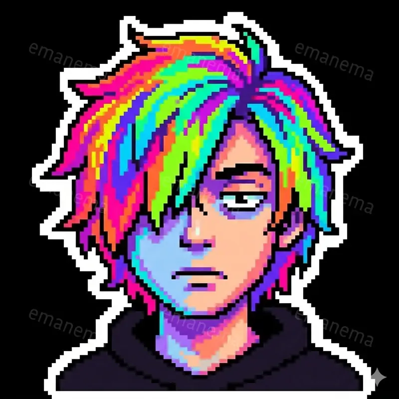 Funny Pixel Art Stickers