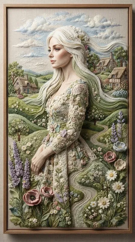 Crochet Heirloom Fiber Art