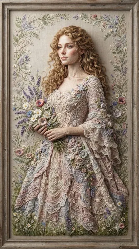 Crochet Heirloom Fiber Art