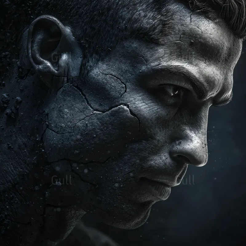 Modern Icons Turning To Stone