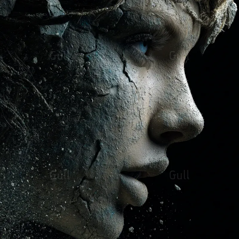 Modern Icons Turning To Stone
