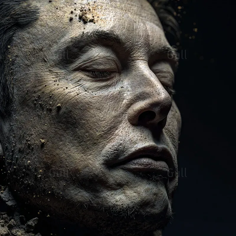 Modern Icons Turning To Stone