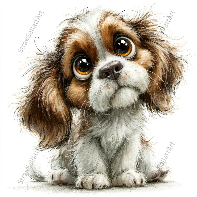 Cute Kawaii Dog Tshirt Cliparts