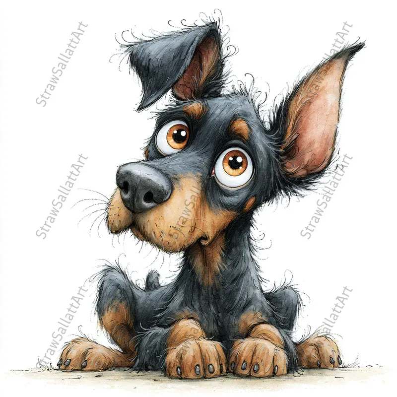 Cute Kawaii Dog Tshirt Cliparts