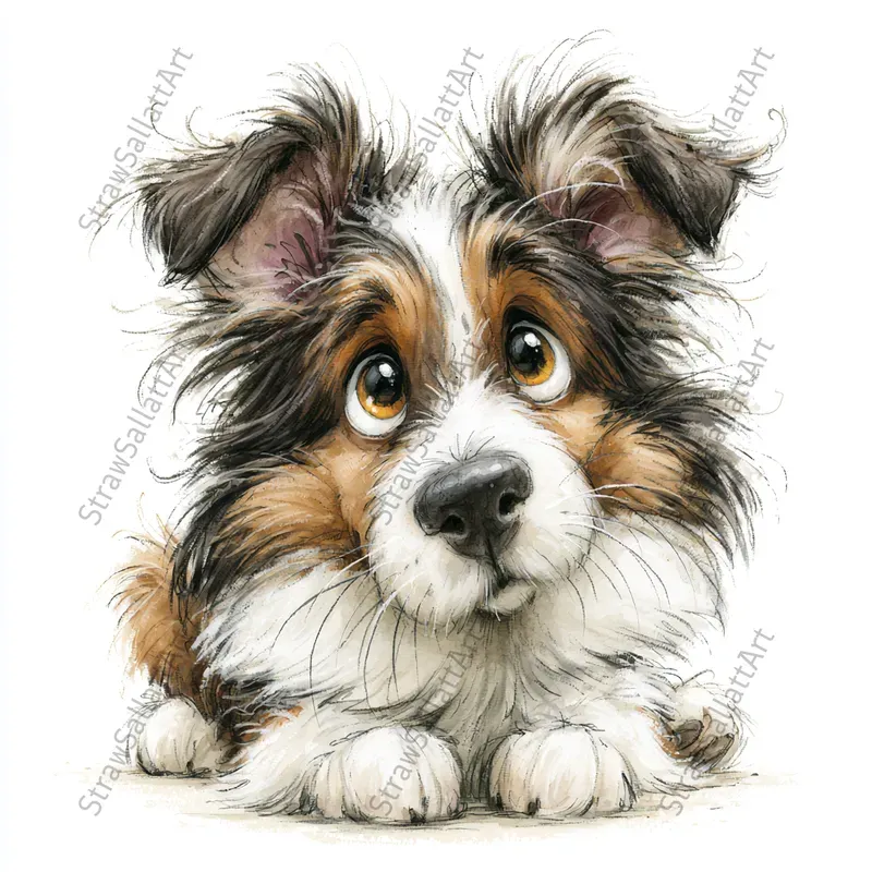 Cute Kawaii Dog Tshirt Cliparts
