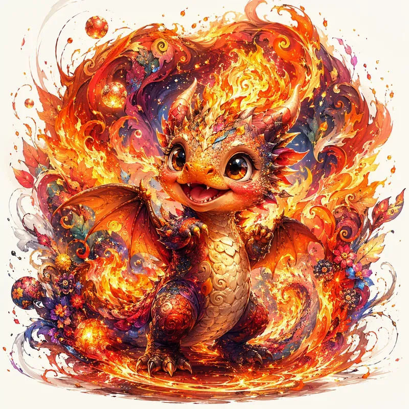 Whimsical Fantasy Character Explosions