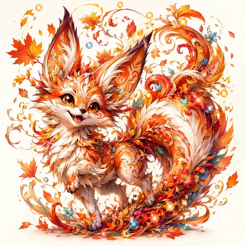 Whimsical Fantasy Character Explosions