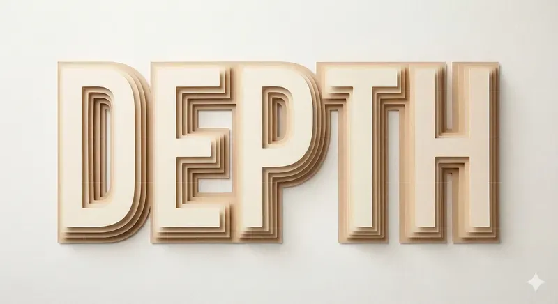 Paper Cut Depth Logo Generator