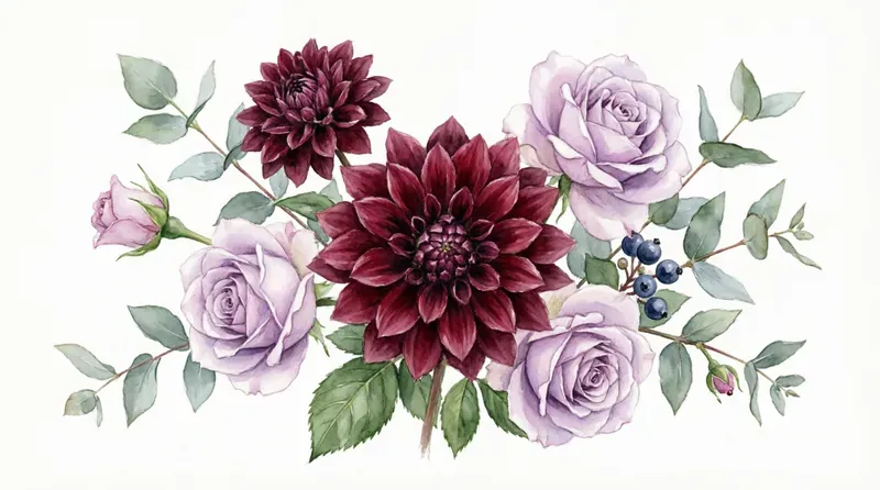 Elegant Watercolor Floral Cliparts