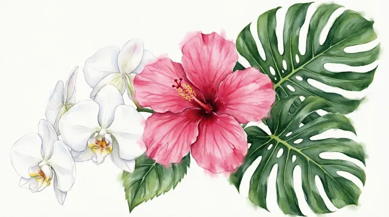 Elegant Watercolor Floral Cliparts