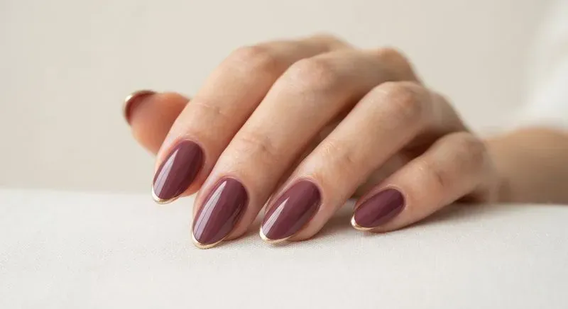 Minimalist Solid Color Nail Art