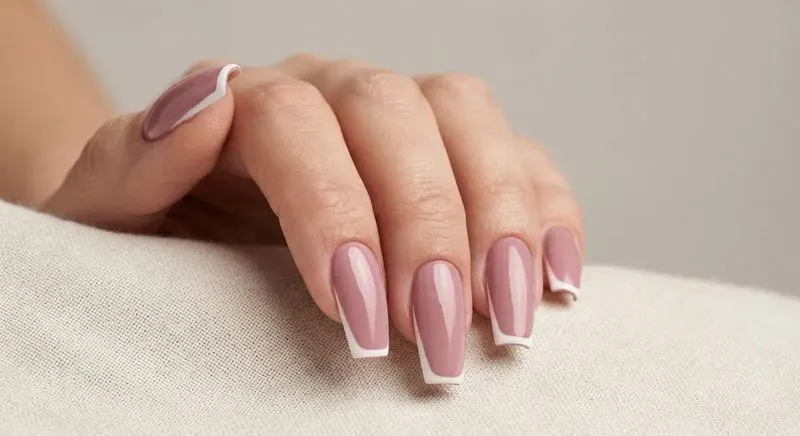 Minimalist Solid Color Nail Art