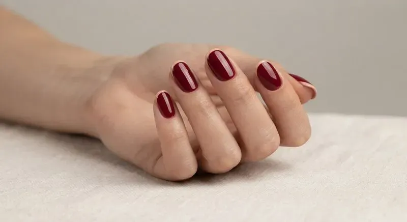 Minimalist Solid Color Nail Art