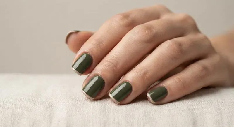 Minimalist Solid Color Nail Art
