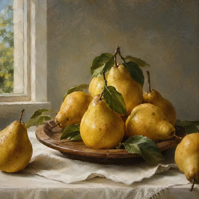 Oil Painted Fruit Still Lifes