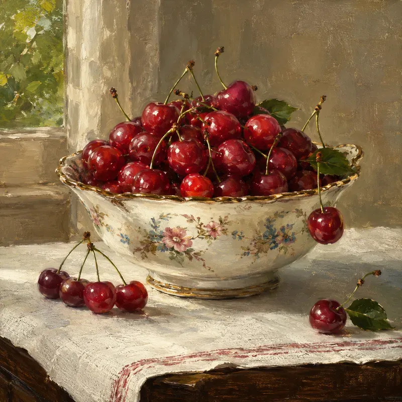 Oil Painted Fruit Still Lifes