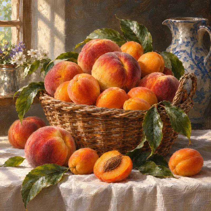 Oil Painted Fruit Still Lifes