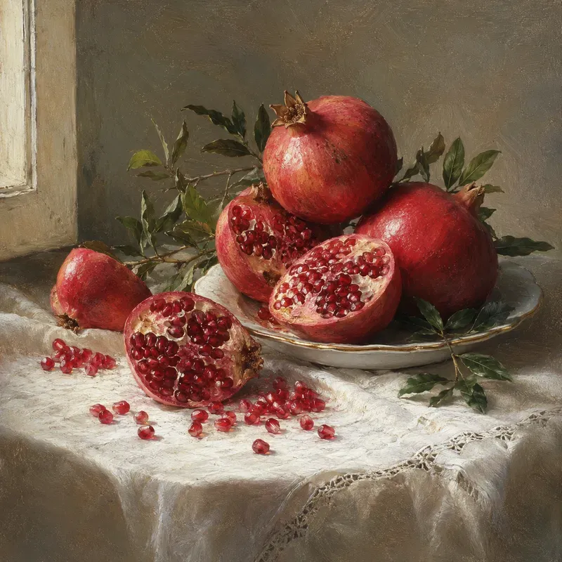 Oil Painted Fruit Still Lifes