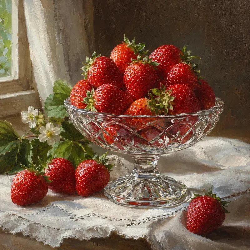 Oil Painted Fruit Still Lifes