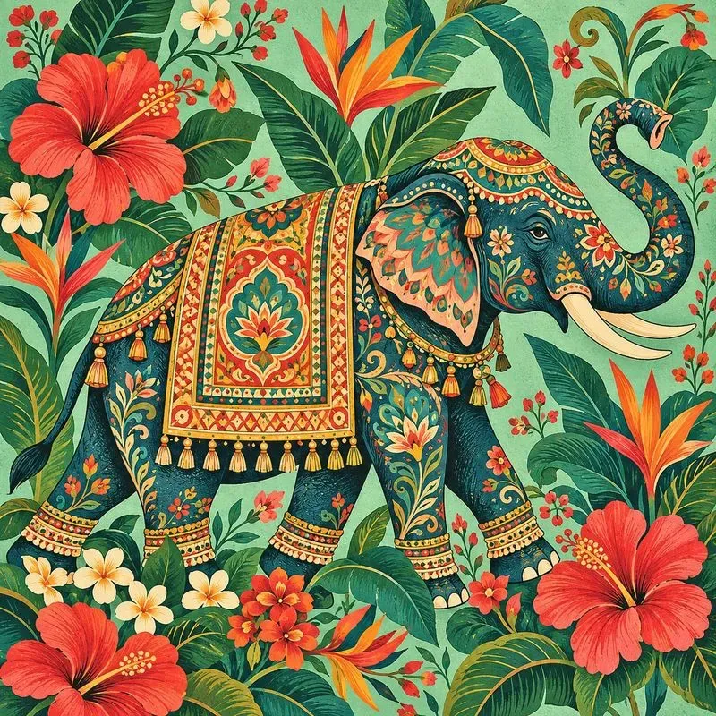 Vibrant Folk Art Illustrations