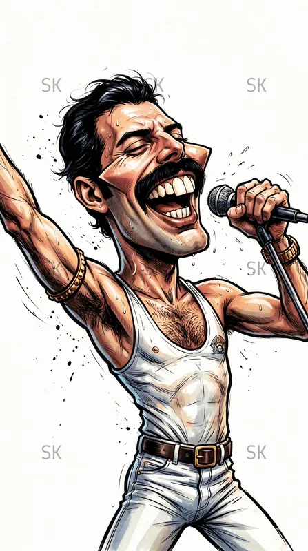 Cinematic Satirical Street Caricatures