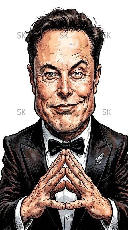 Cinematic Satirical Street Caricatures