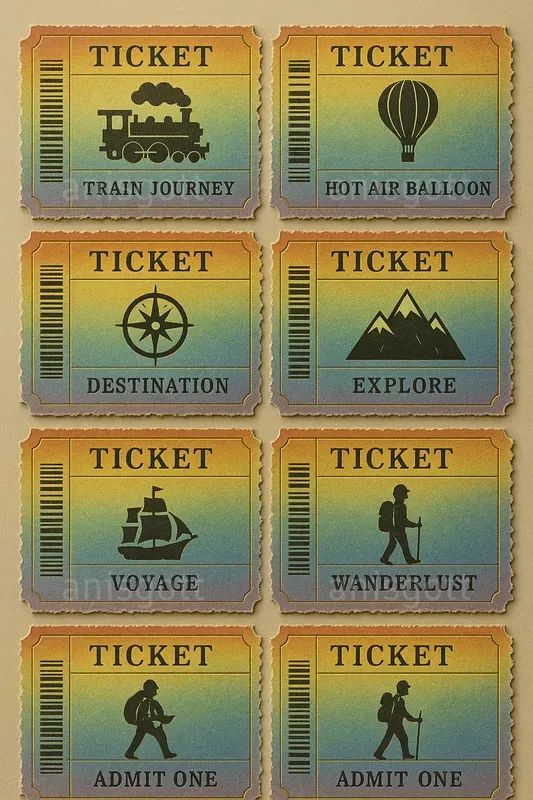 Vintage Ticket Sheets Junk Journals