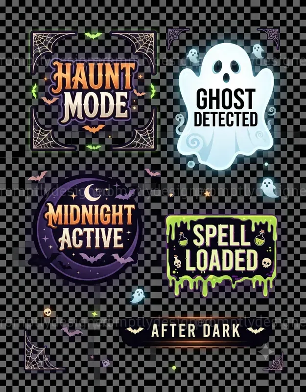 Halloween Graphic Overlays
