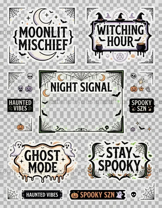 Halloween Graphic Overlays