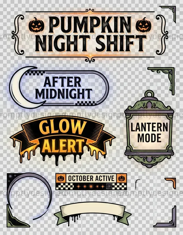 Halloween Graphic Overlays