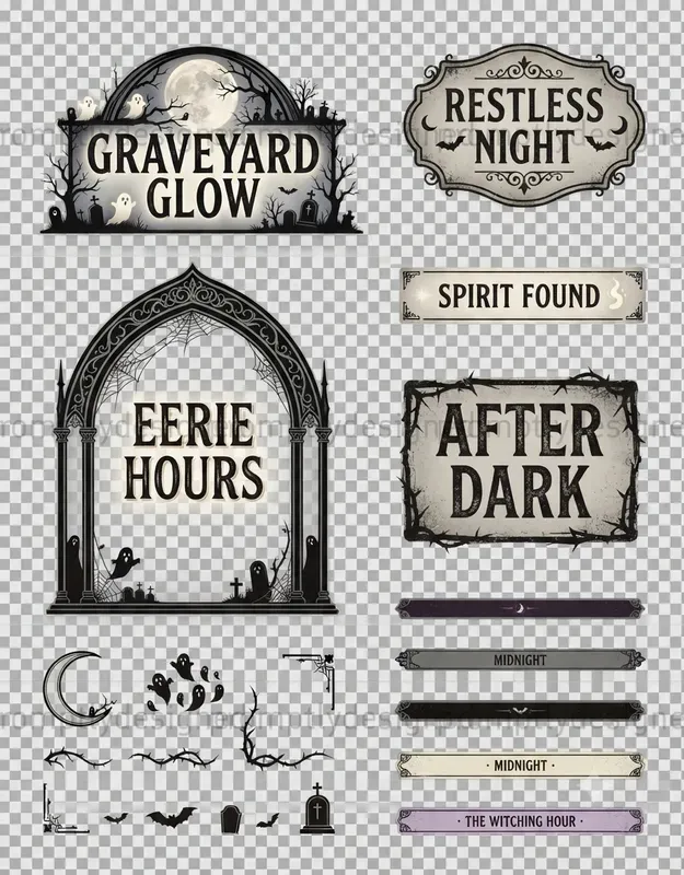 Halloween Graphic Overlays