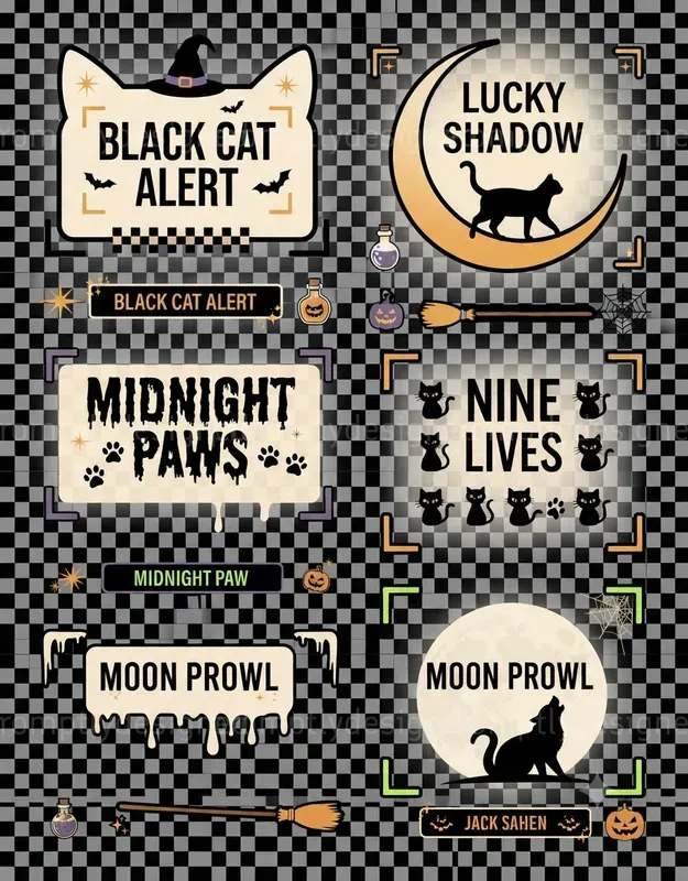 Halloween Graphic Overlays